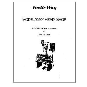 Model 020 Head Shop Manual