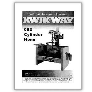 Model 092 PowerSport Cylinder Hone Manual
