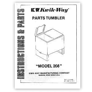 Model 208 Parts Tumbler Manual
