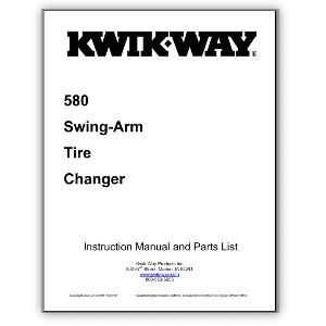 Model 580 Swing Arm Tire Changer Manual