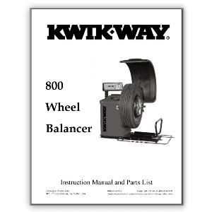 Model 800 Wheel Balancer Manual