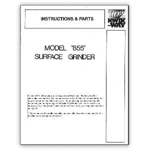 (image for) Model 855 Surface Grinder Manual