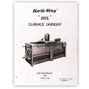 Model 860L Surface Grinder Manual