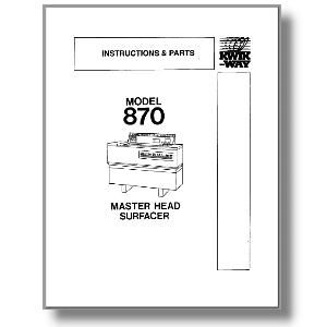 Model 870 Surface Grinder Manual
