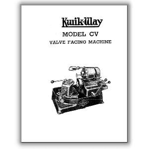 Model CV Valve Facing Manual