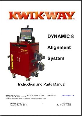 (image for) Dynamic 8 Wheel Aligner Manual