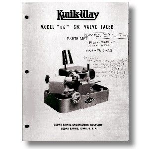 Model 016 SK Valve Refacer