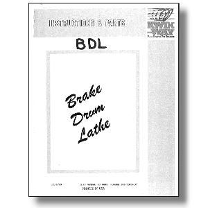 (image for) Model B / BDL Brake Drum Lathe Manual