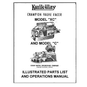 Model C Manual and Model XC Parts Listing