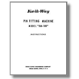 RM-100 Pin Fitting Machine Manual