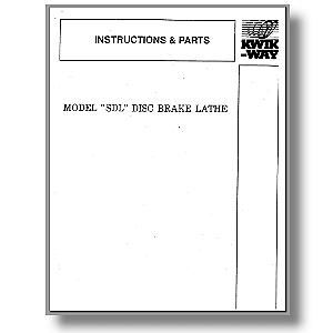 Model SDL Disc Brake Lathe Manual