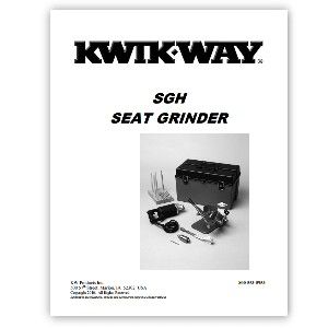 (image for) Model SGH Seat Grinder Basic Set Manual