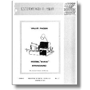 Model SVS II Standard Valve Refacer Manual