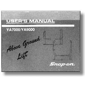 Model 7000 & 9000 Lift manual